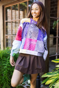 Outlet Queen Of Sparkles Bandana Sweatshirt