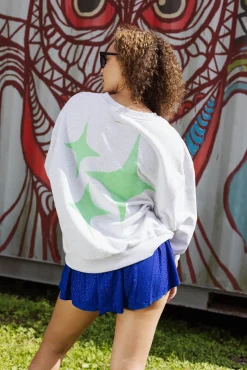 Store Queen Of Sparkles Big Queen Energy Sweatshirt Grey