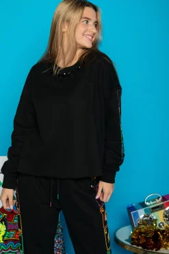 Sale Queen Of Sparkles Black Card Up Your Sleeve Sweatshirt