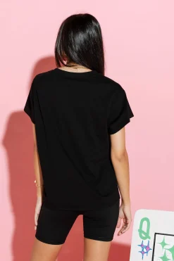 Best Sale Queen Of Sparkles Black Qos Card Logo Tee