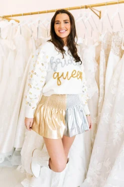 Online Queen Of Sparkles Bridal Queen Sweater