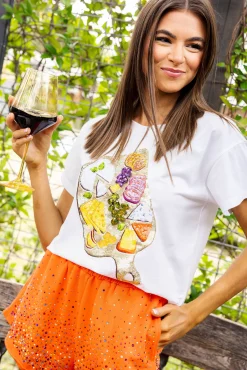 New Queen Of Sparkles Charcuterie Board Tee White