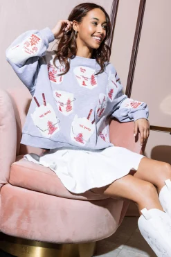 Cheap Queen Of Sparkles Chinese Box Sweatshirt Grey