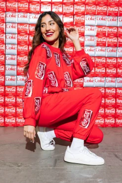 Discount Queen Of Sparkles Coca-Cola® Can Joggers Red