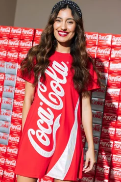 New Queen Of Sparkles Coca-Cola® Tee Dress Red