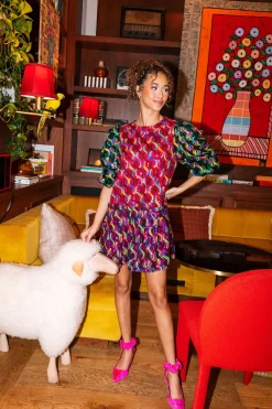 Fashion Queen Of Sparkles Colorblock + Rainbow Sequin Dress