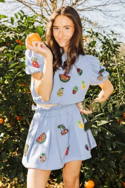 Sale Queen Of Sparkles 3D Fruit Poof Top