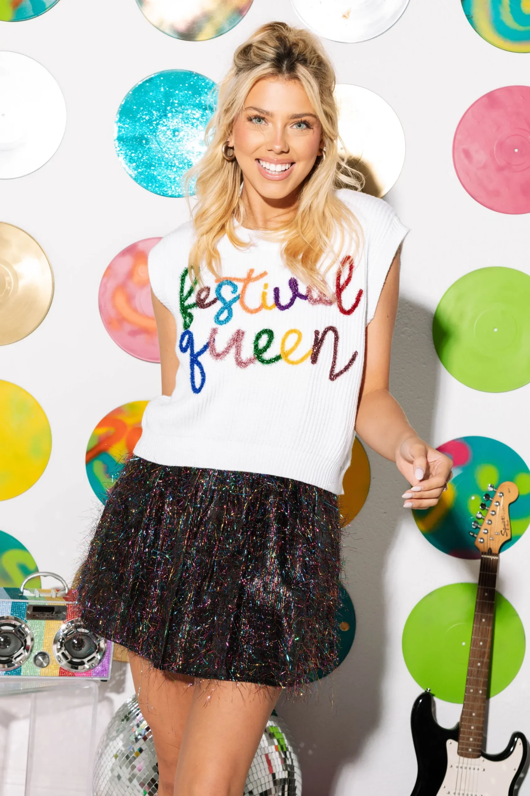 Best Queen Of Sparkles Festival Queen Sweater Vest