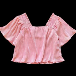 Hot Queen Of Sparkles Flutter Top Ballet Pink