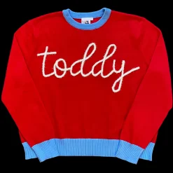 Best Sale Queen Of Sparkles Glitter Script "Toddy" Long Sleeve Sweater