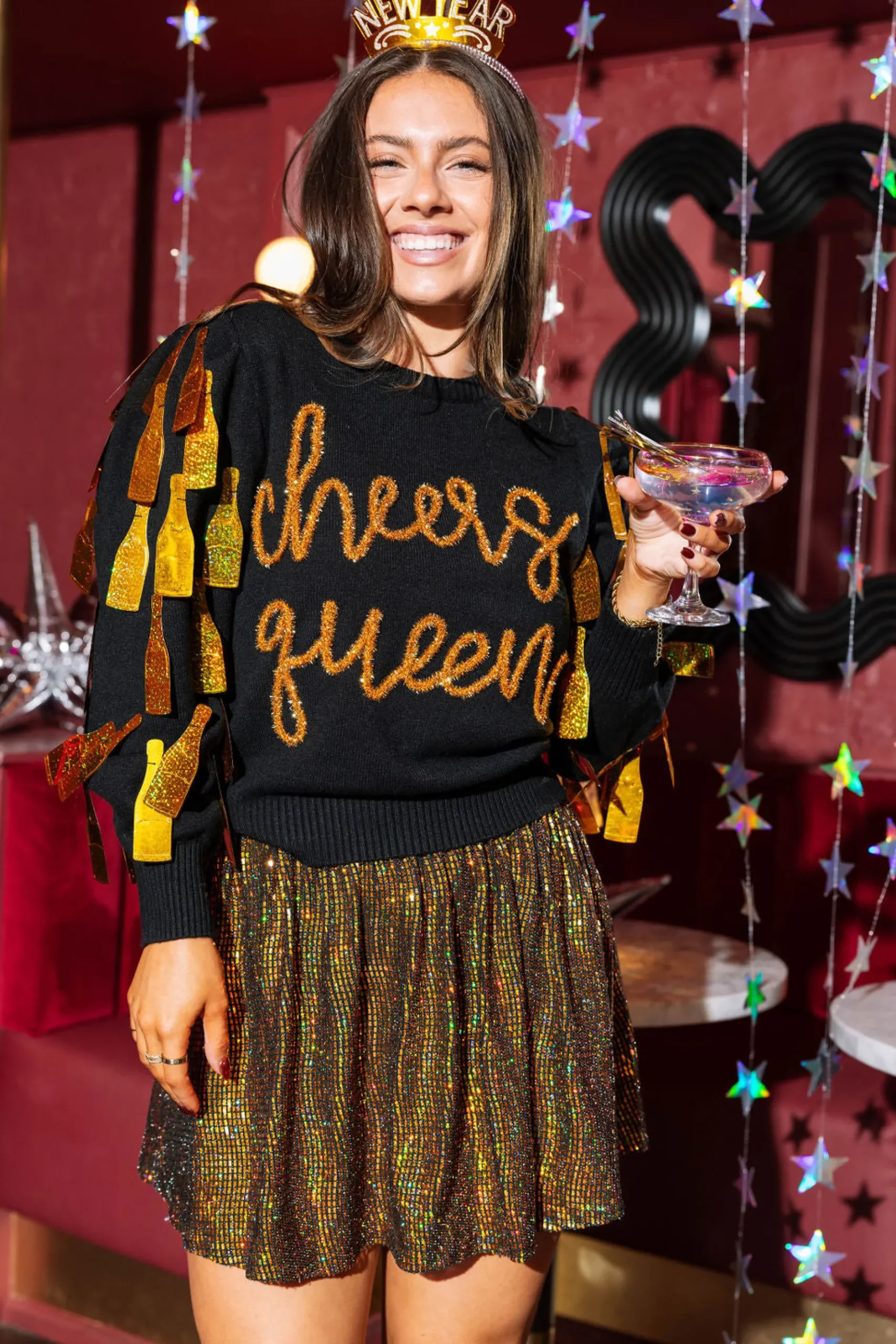 Best Queen Of Sparkles Gold Holo Skort
