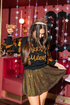 Best Queen Of Sparkles Gold Holo Skort