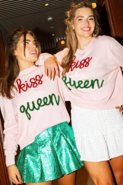Sale Queen Of Sparkles Green Bubble Pleat Skirt
