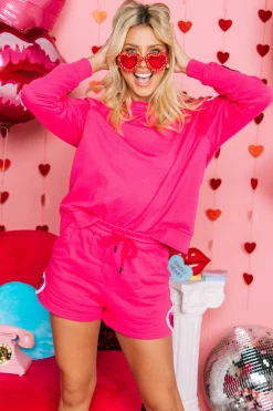 Clearance Queen Of Sparkles Heart Shorts