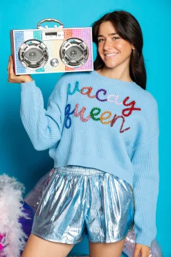Best Queen Of Sparkles Indigo Vacay Queen Sweater