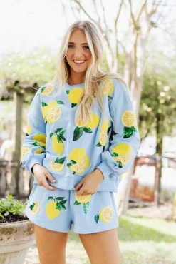 Flash Sale Queen Of Sparkles Lemon Queen Short Blue