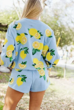 Cheap Queen Of Sparkles Lemon Queen Short Blue