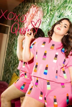 Discount Queen Of Sparkles Lipstick Short Pink