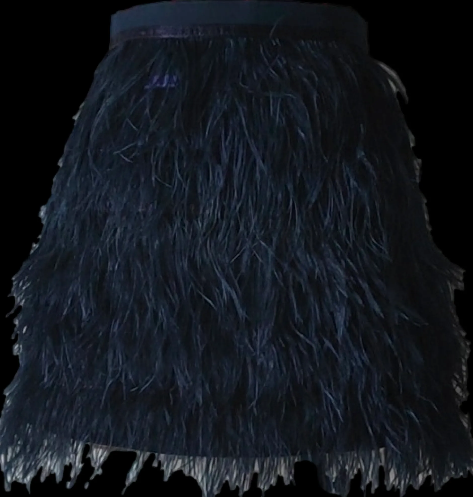 Fashion Queen Of Sparkles Navy Feather Skirt
