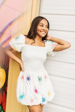 Best Sale Queen Of Sparkles Pearl Cluster Bubble Dress
