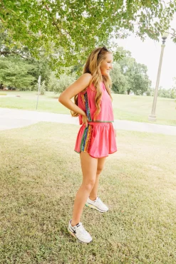 Shop Queen Of Sparkles Pink Rainbow Side Active Short
