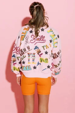 Cheap Queen Of Sparkles Pink Y'A A Over Weat Hirt
