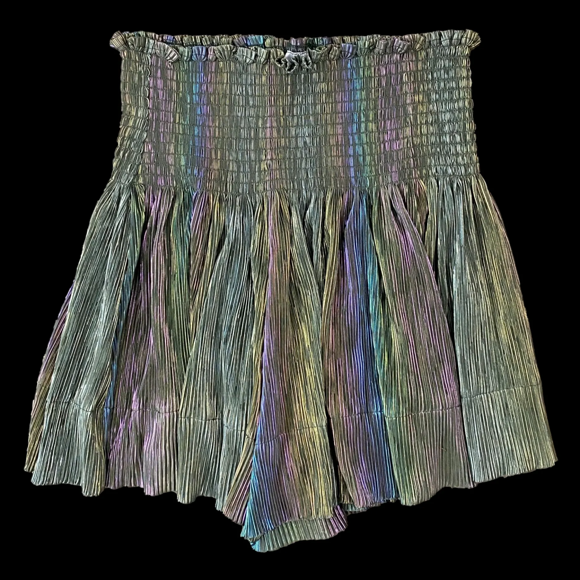 Sale Queen Of Sparkles Pleat Swing Short Olive