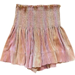 Online Queen Of Sparkles Pleat Swing Short Caramel