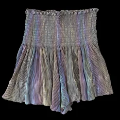 Cheap Queen Of Sparkles Pleat Swing Short Grey