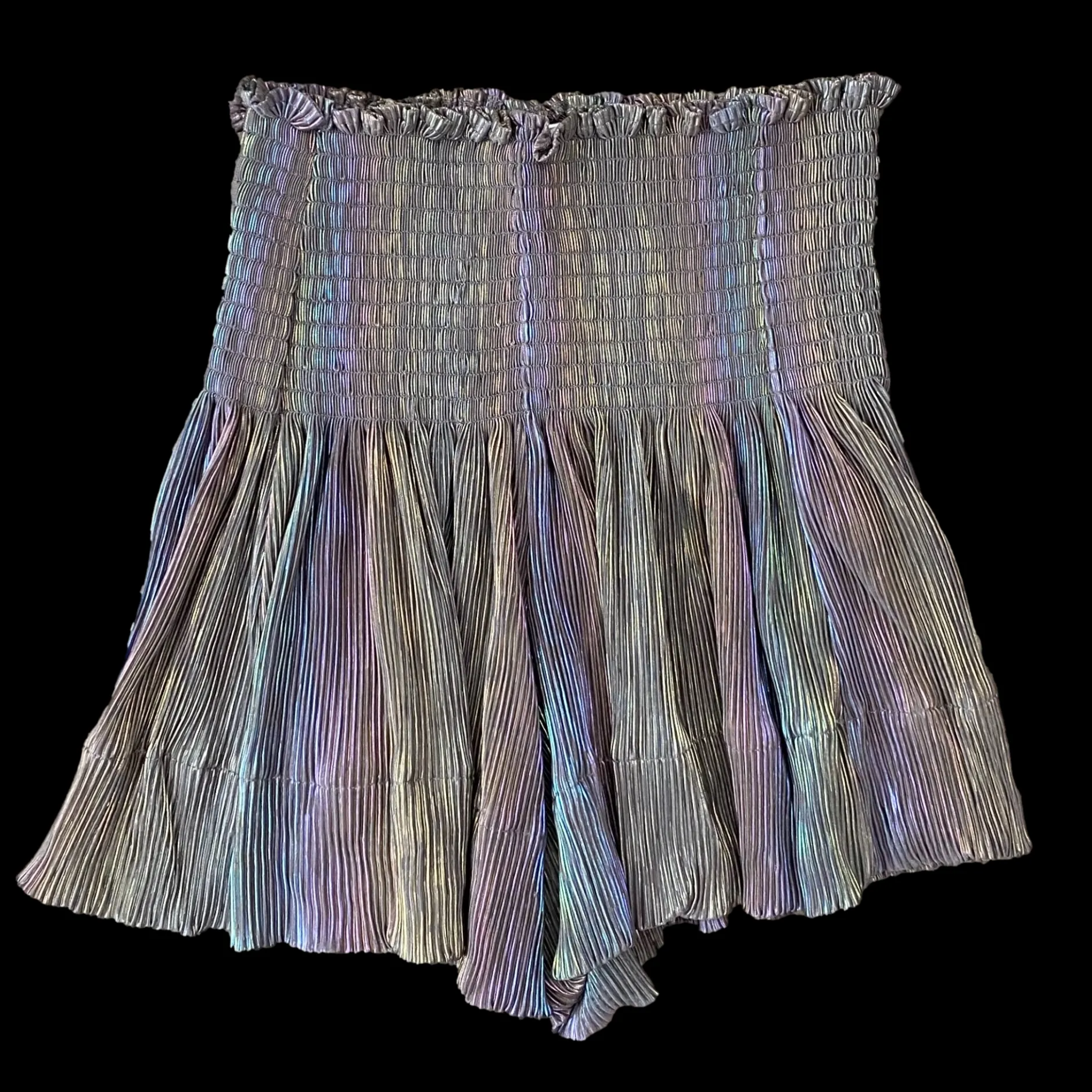 Cheap Queen Of Sparkles Pleat Swing Short Grey