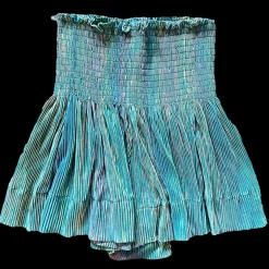 Online Queen Of Sparkles Pleat Swing Short Teal