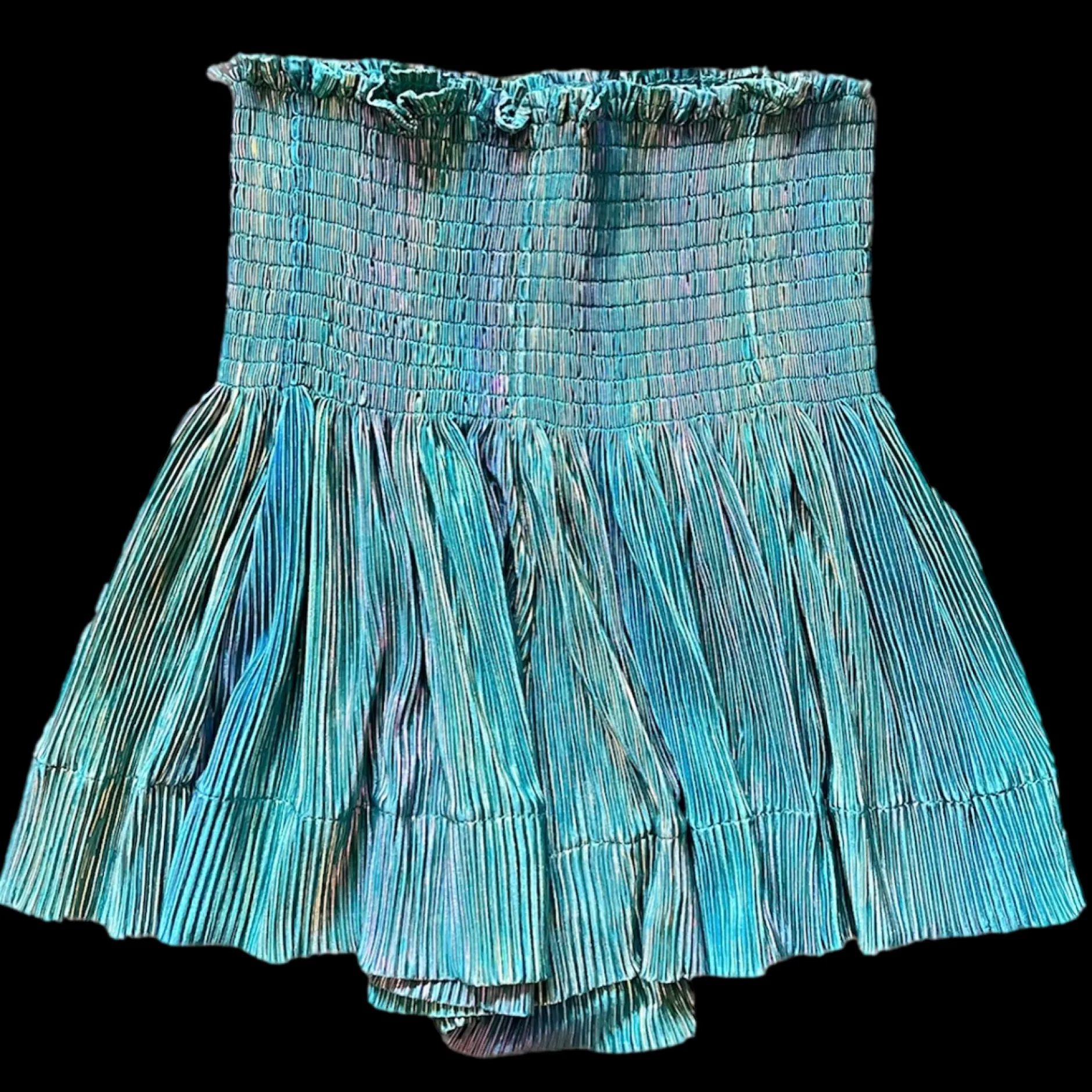 Online Queen Of Sparkles Pleat Swing Short Teal