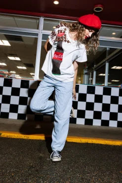 Best Queen Of Sparkles Popping Coca-Cola® Bottle Tee White