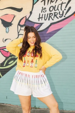Cheap Queen Of Sparkles Queen Of Hot Sauce Sweatshirt