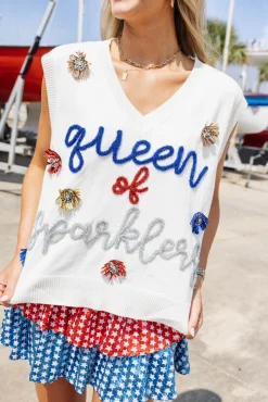 Best Sale Queen Of Sparkles Queen Of Sparklers Sweater Tank
