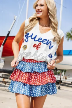 Best Sale Queen Of Sparkles Queen Of Sparklers Sweater Tank