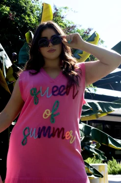 New Queen Of Sparkles Queen Of Summer Sweater Dress
