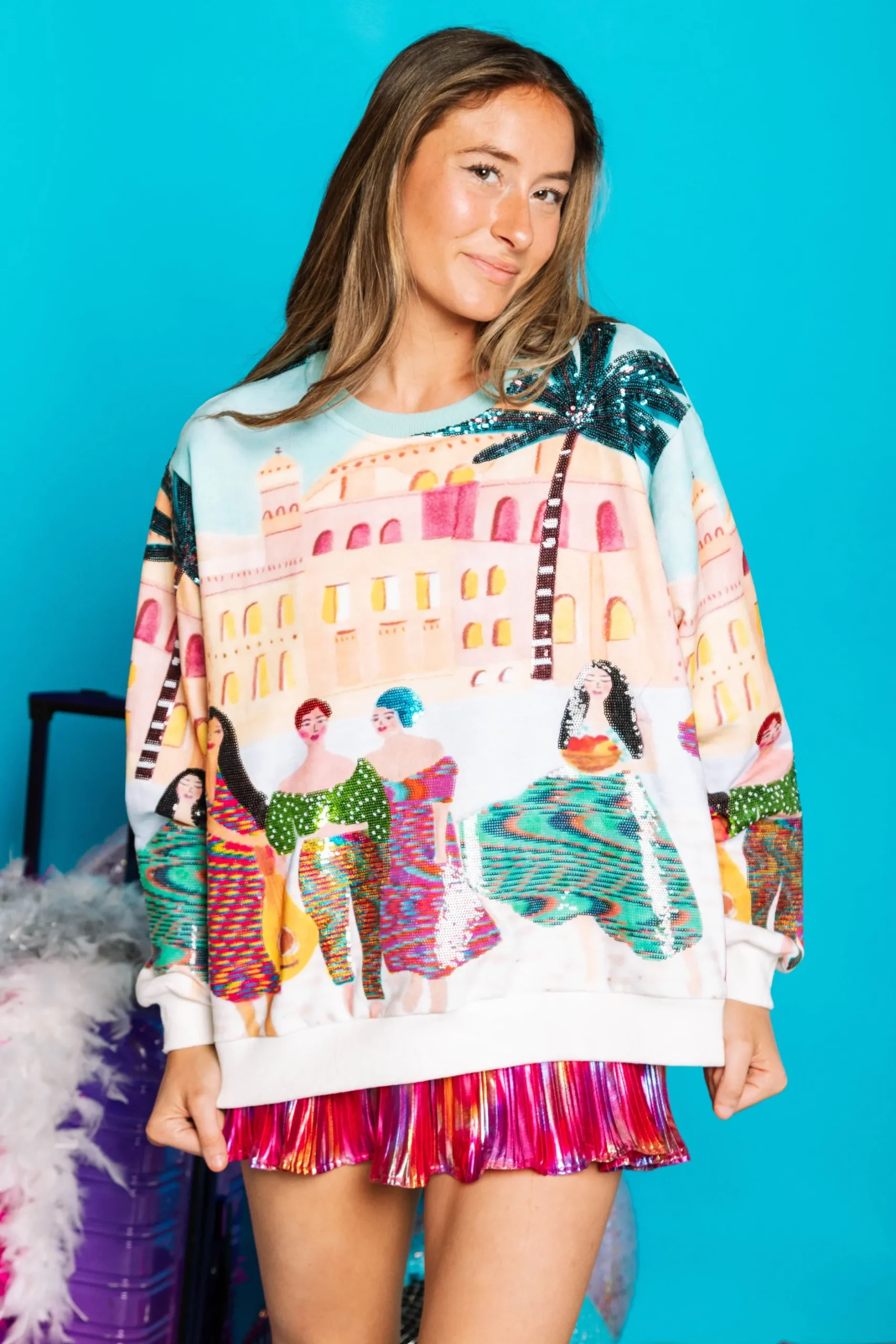 Flash Sale Queen Of Sparkles Queens On Vacation Sweatshirt