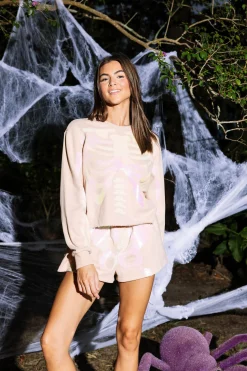 Best Sale Queen Of Sparkles Skeleton Shorts Nude