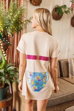 Flash Sale Queen Of Sparkles Sun & Moon Coverup Bikini Tan