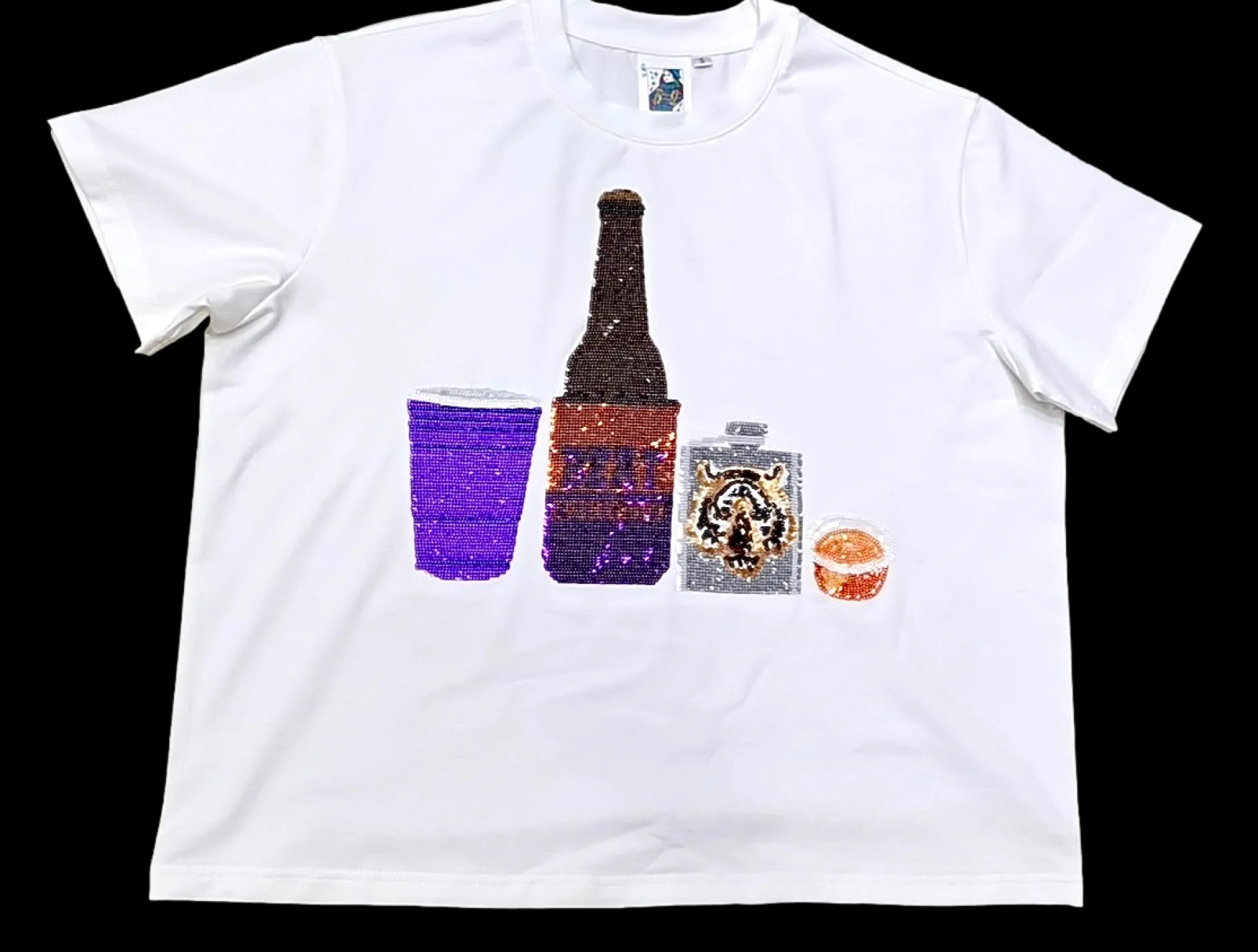 Discount Queen Of Sparkles Swig Of Swinney Drink Tee White