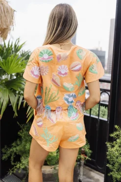 Flash Sale Queen Of Sparkles Under The Sea Icon Short Peach