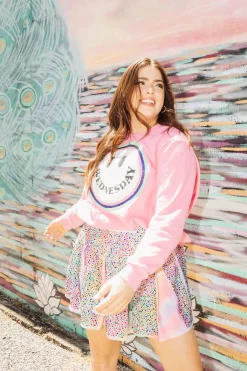 Flash Sale Queen Of Sparkles Wednesday Smiley Sweatshirt