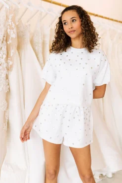 Shop Queen Of Sparkles White Diamond Short