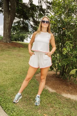 Shop Queen Of Sparkles White Rainbow Side Active Short
