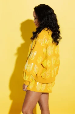 Flash Sale Queen Of Sparkles Yellow Scattered Butterfly Shorts